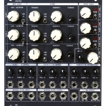 ADDAC 603 VC Triple Bandpass Filter