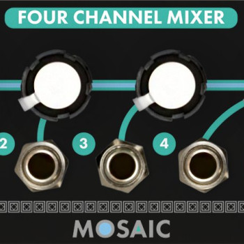 Mosaic Four Channel Mixer 1U Black