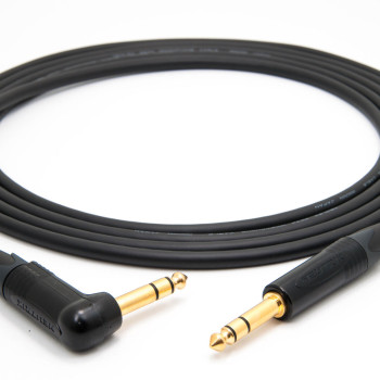 Mogami 2524 Instrument Cable 5M Neutrik Gold 6.3mm TRS jack - TRS angled jack 