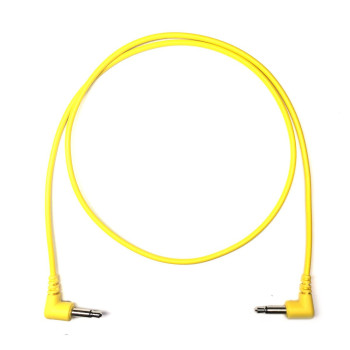 Tendrils Right Angled Eurorack Patch Cable (60cm Yellow) 6 patch