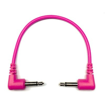 Tendrils Right Angled Eurorack Patch Cable (10cm Magenta) 6 pack