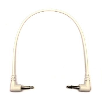 Tendrils Right Angled Eurorack Patch Cable (20cm White) 6 patch